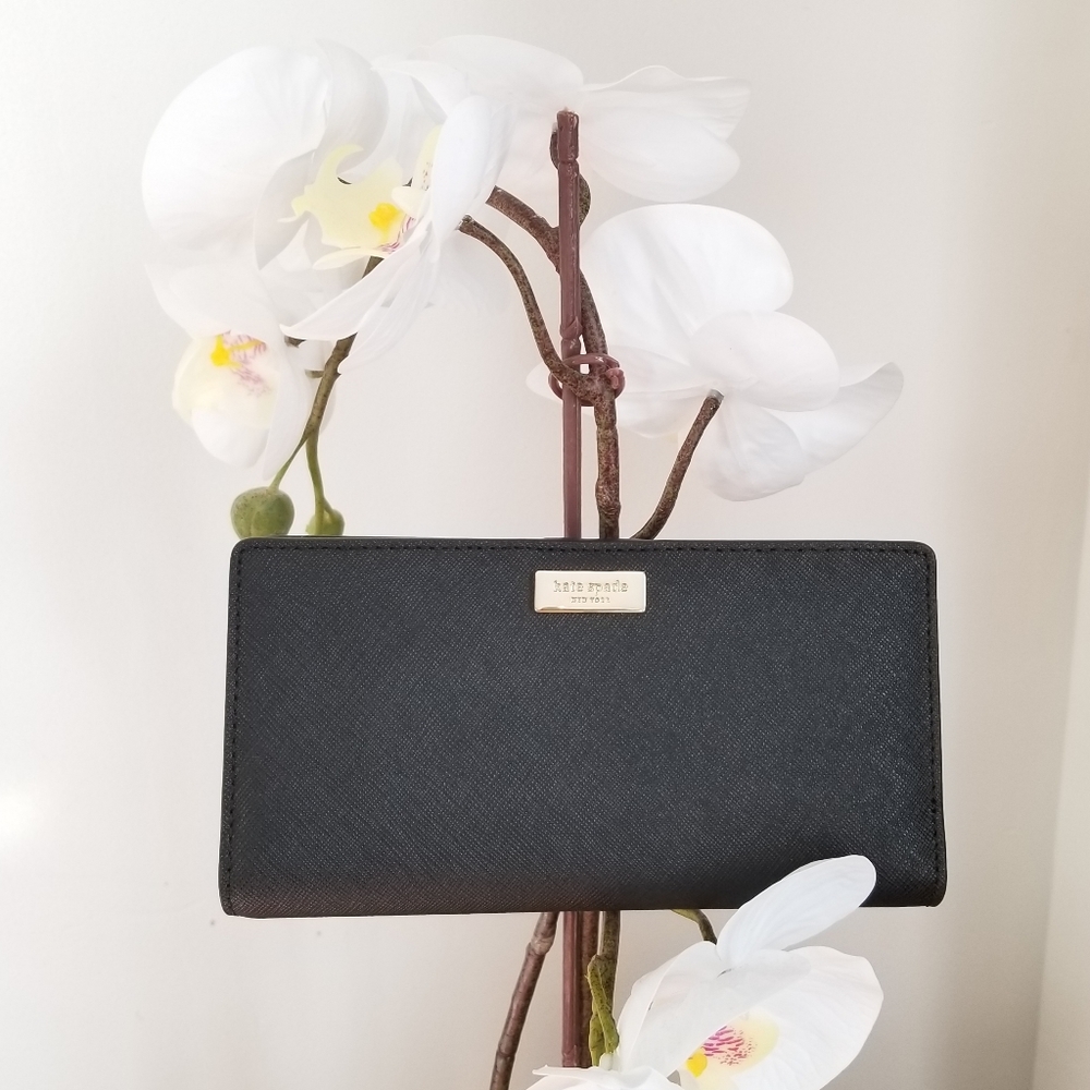 NWT Kate Spade Laurel Way Stacy Black Wallet